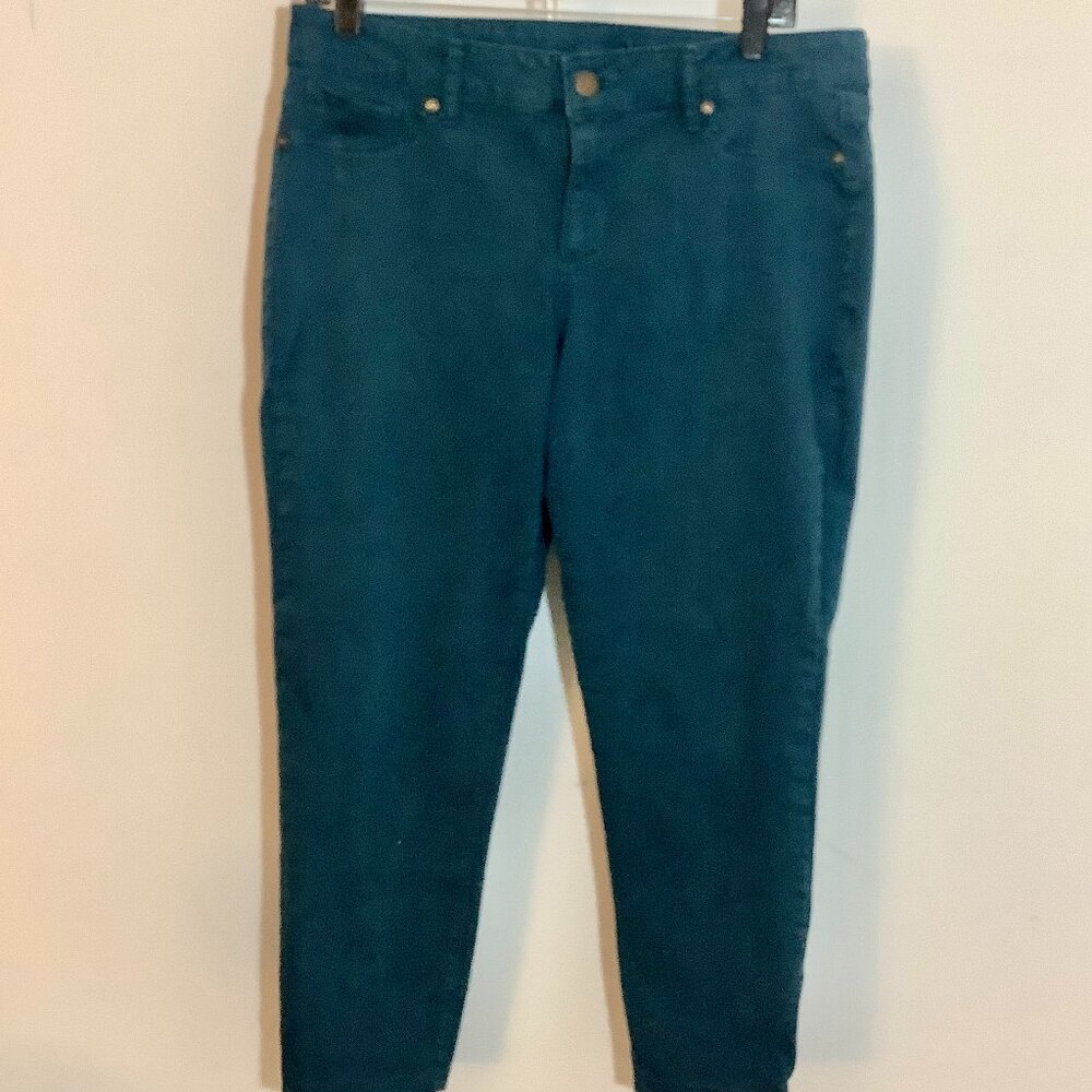 Jeans Dark Teal Color LS